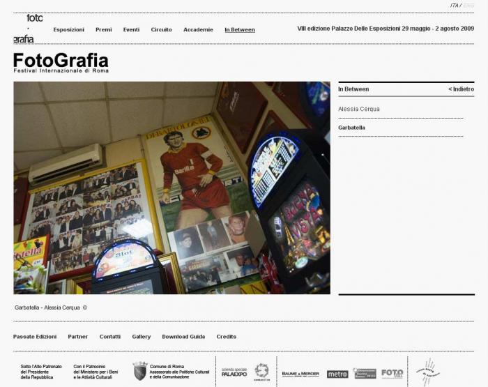 Festival Fotografia Roma - "IN BETWEEN"